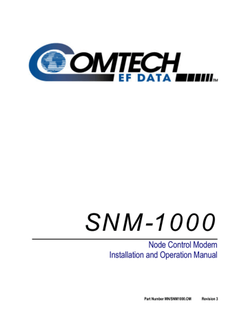 SNM-1000 1 MB | Manualzz SNM-1000 1 MB | Manualzz