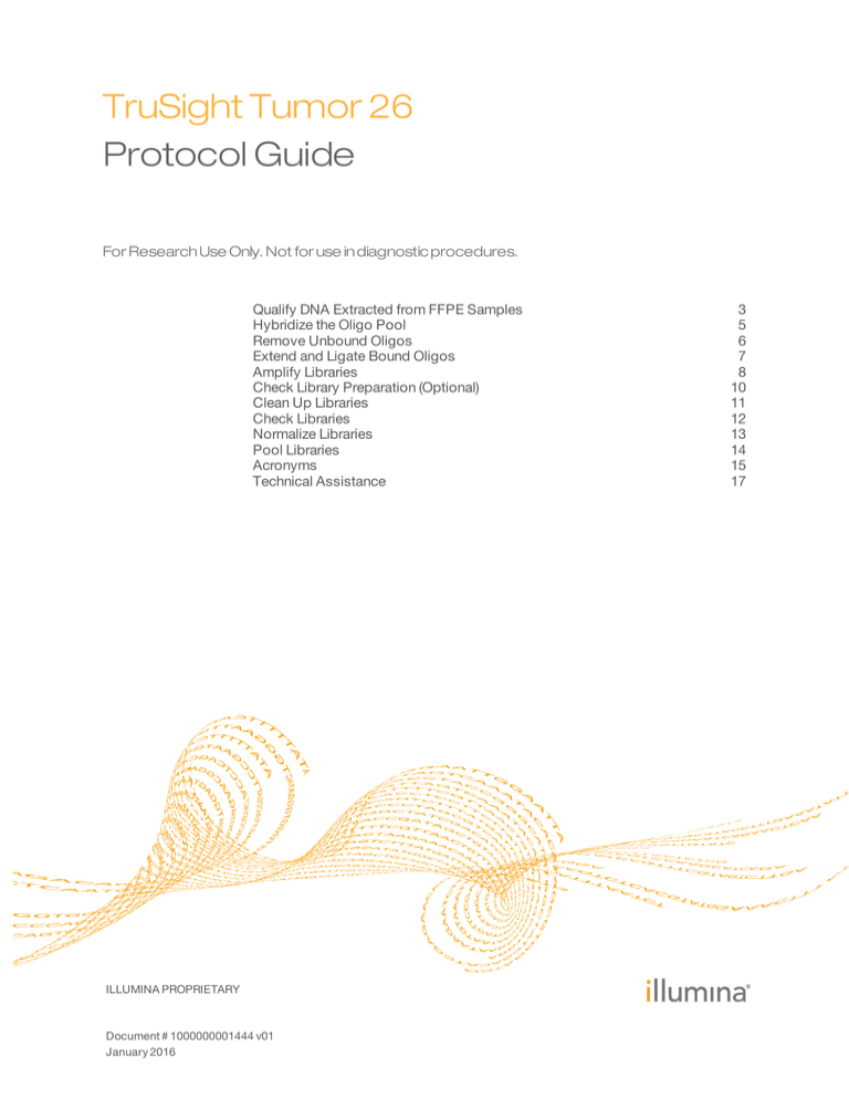 TruSight Tumor 26 Protocol Guide (1000000001444 v01) TruSight Tumor 26 Protocol Guide (1000000001444 v01)