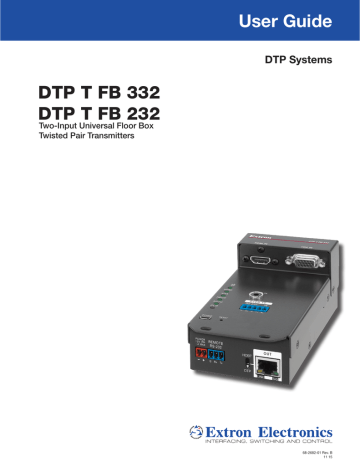 DTP T FB 232-332 User Guide | Manualzz