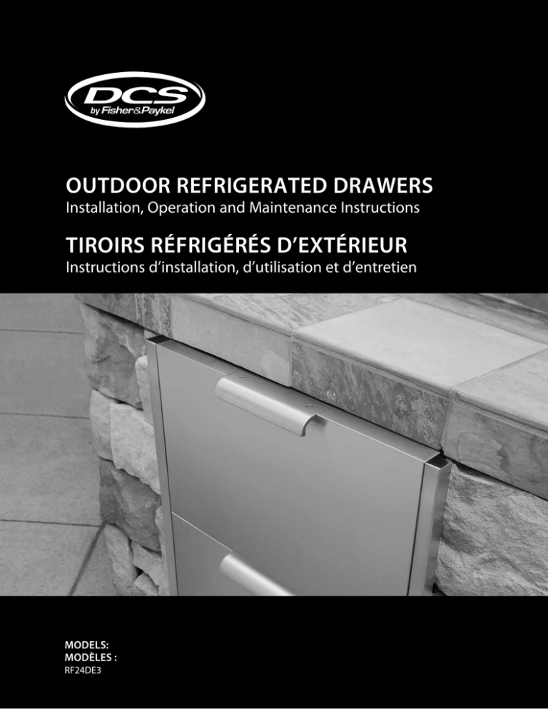 DCS RF24DE3 Installation guide DCS RF24DE3 Installation guide