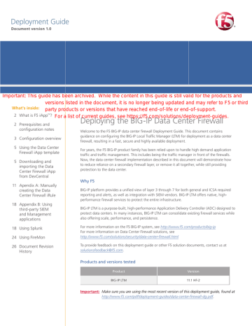 Deployment Guide Deployment Guide