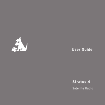 Sirius Satellite Radio Satellite Stratus 4 User manual | Manualzz Sirius Satellite Radio Satellite Stratus 4 User manual | Manualzz