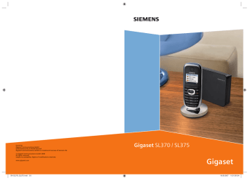 gigaset sl370   sl375 | Manualzz