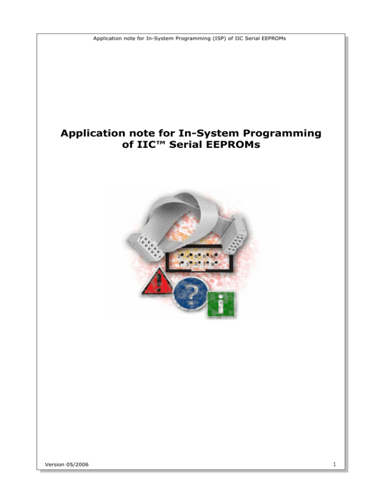 Dataman In-System Programming of IIC Serial EEPROMs Dataman In-System Programming of IIC Serial EEPROMs