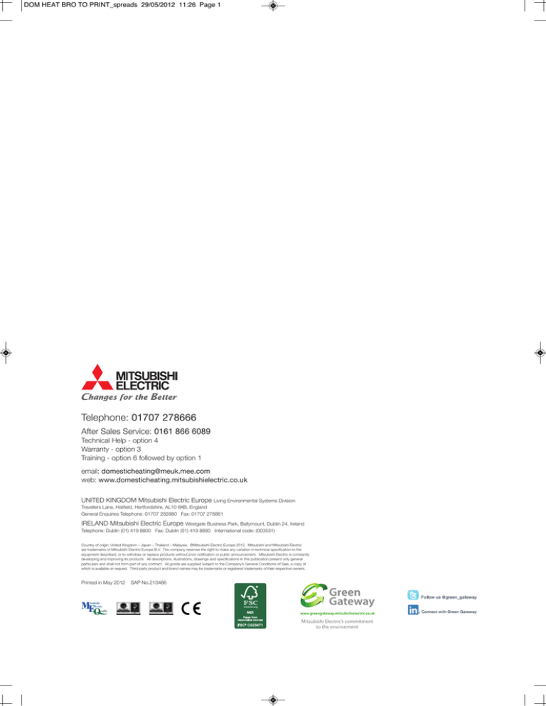 Mitsubishi Domestic Heating Mitsubishi Domestic Heating