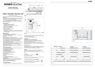 Glen Dimplex Nordic AS Nobo R80 PDE-N User Instruction | Manualzz