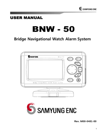 BNW - 50 Bridge Navigational Watch Alarm System USER MANUAL | Manualzz
