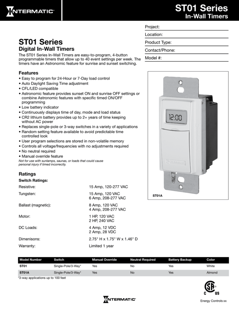 INT-ST01_Specs_Sheet INT-ST01_Specs_Sheet
