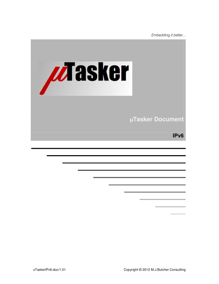Tasker Document µ IPv6 Tasker Document µ IPv6