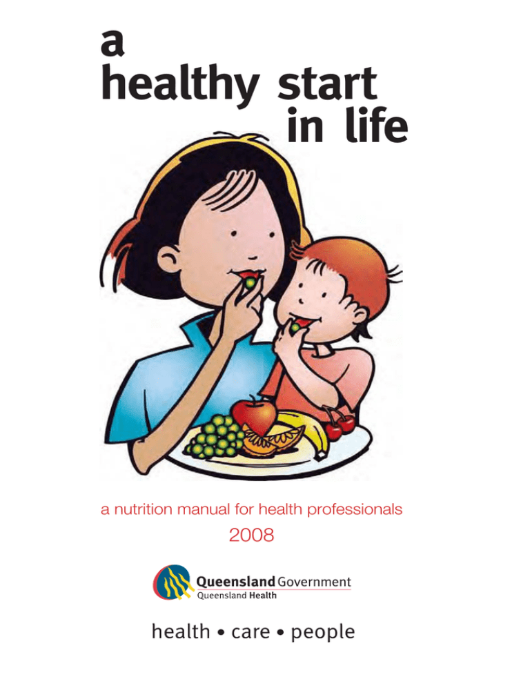 Healthy start in life Healthy start in life