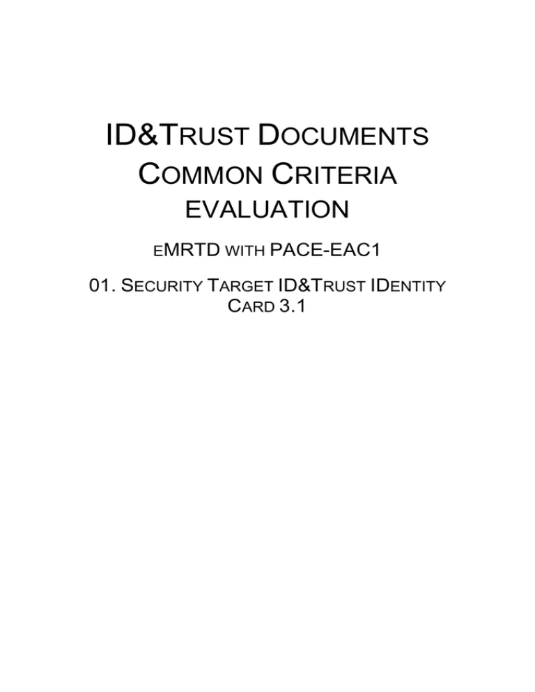 Security Target: st_idcard_pace_v0.38 Security Target: st_idcard_pace_v0.38