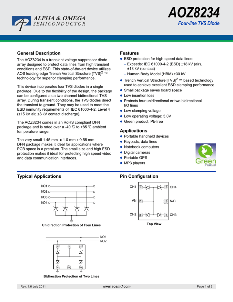 Download datasheet for AOZ8234DI by Alpha and Omega Semiconductor Download datasheet for AOZ8234DI by Alpha and Omega Semiconductor