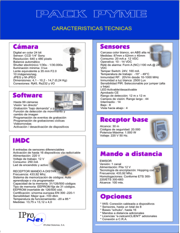 PDF con documentaci n t cnica del pack (322KB) PDF con documentaci n t cnica del pack (322KB)