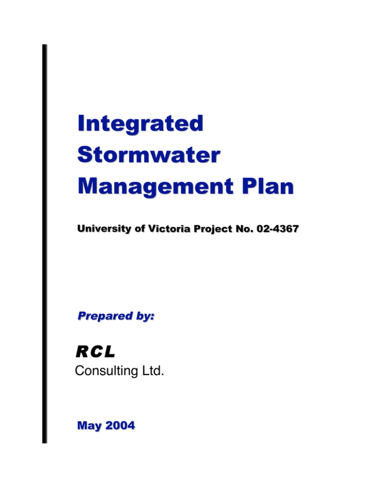 Stormwater Managerment Plan Stormwater Managerment Plan