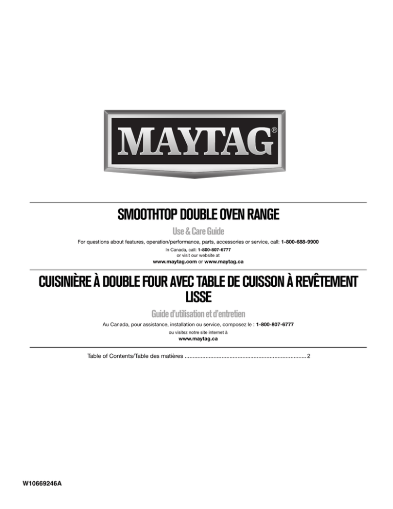 Maytag MET8720DS User manual Maytag MET8720DS User manual