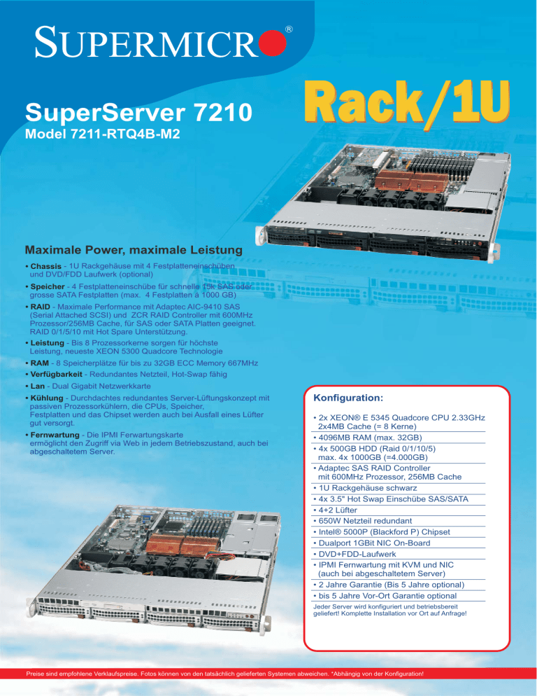 SuperServer 7210 SuperServer 7210