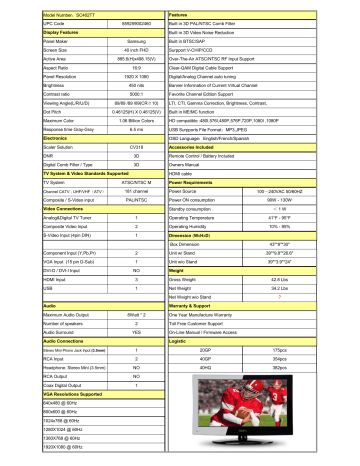 Seiki SC402TT User manual Seiki SC402TT User manual