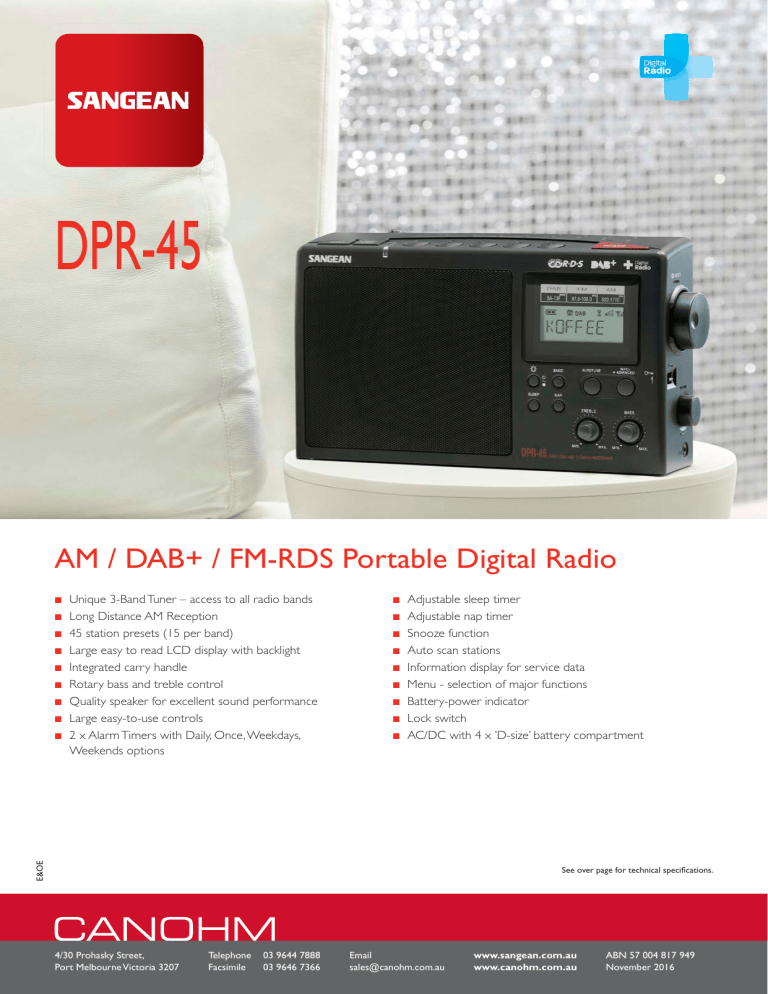 DPR-45 - Canohm DPR-45 - Canohm