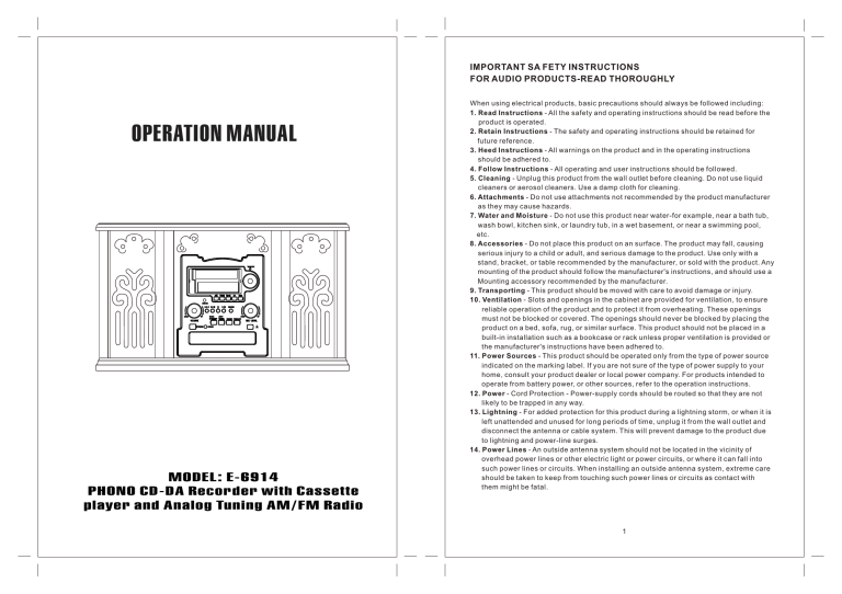 operation manual operation manual