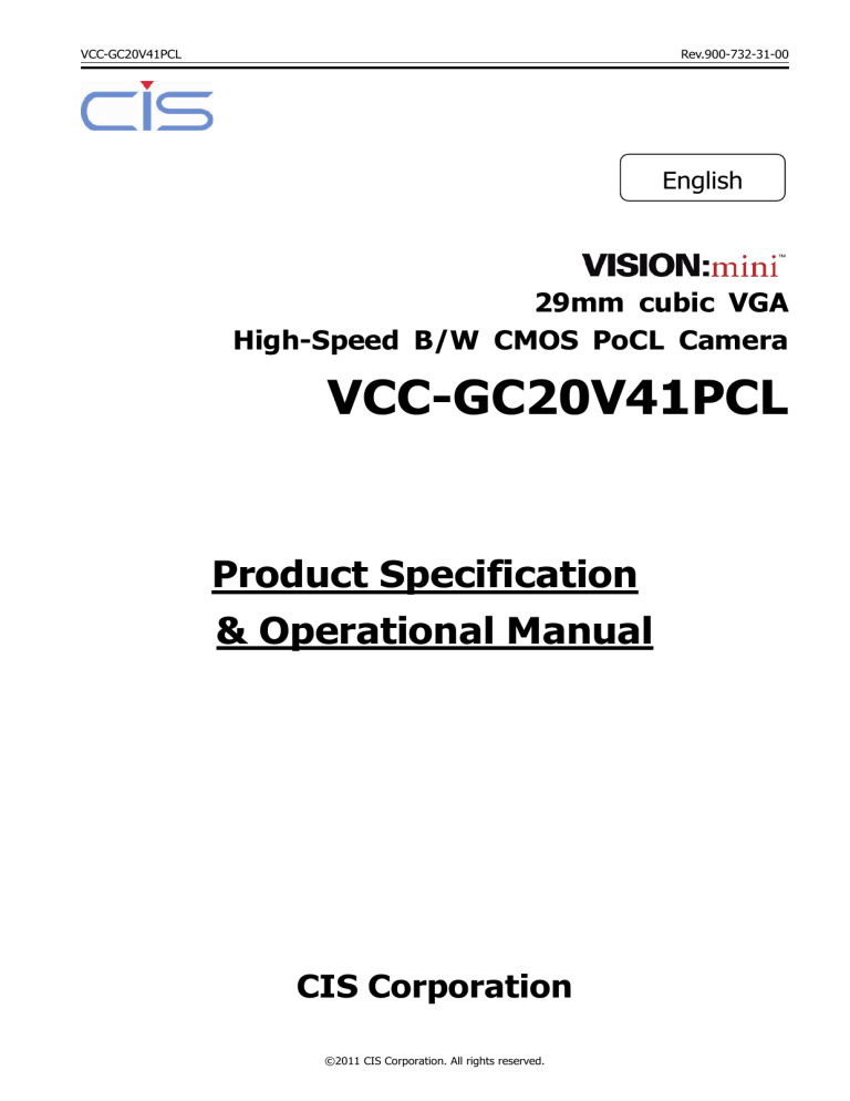 VCC-GC20V41PCL VCC-GC20V41PCL