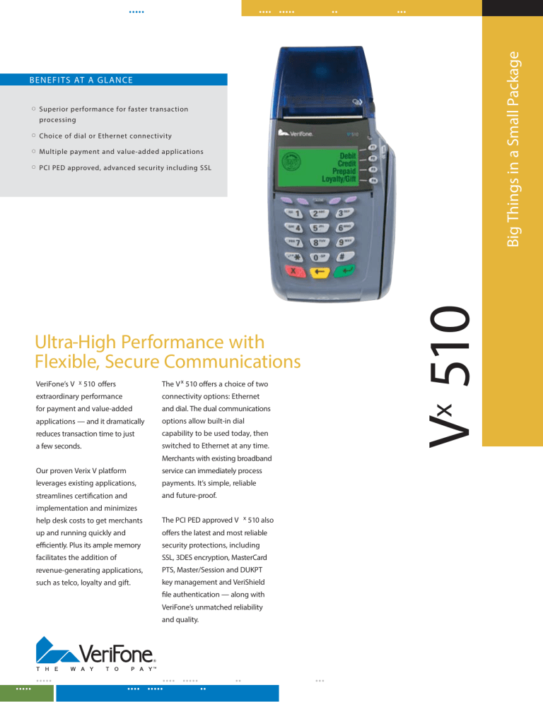 Ultra-High Performance with Flexible, Secure Ultra-High Performance with Flexible, Secure