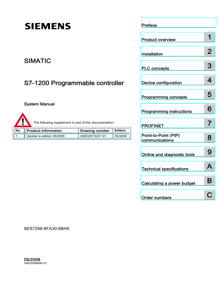 S7-1200 Programmable controller - IMPOL-1 S7-1200 Programmable controller - IMPOL-1