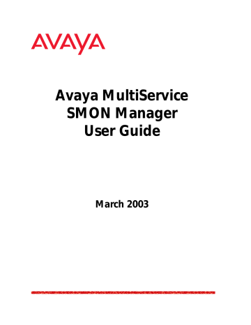 MultiService SMON Manager MultiService SMON Manager