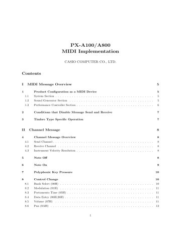 Casio PX-A800BN, PX-A100RD, PX-A100BE User manual Casio PX-A800BN, PX-A100RD, PX-A100BE User manual
