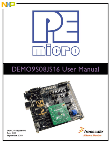 NXP DEMO9S08JS16 S08JS16 Demo Board User guide | Manualzz NXP DEMO9S08JS16 S08JS16 Demo Board User guide | Manualzz