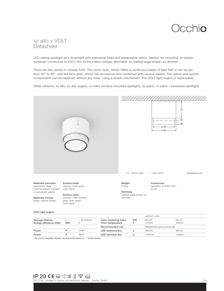 lui alto v VOLT Datasheet lui alto v VOLT Datasheet