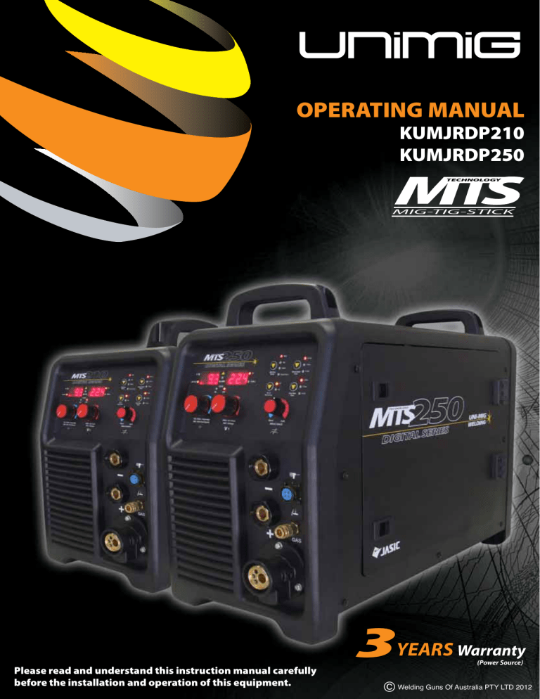 operating manual operating manual