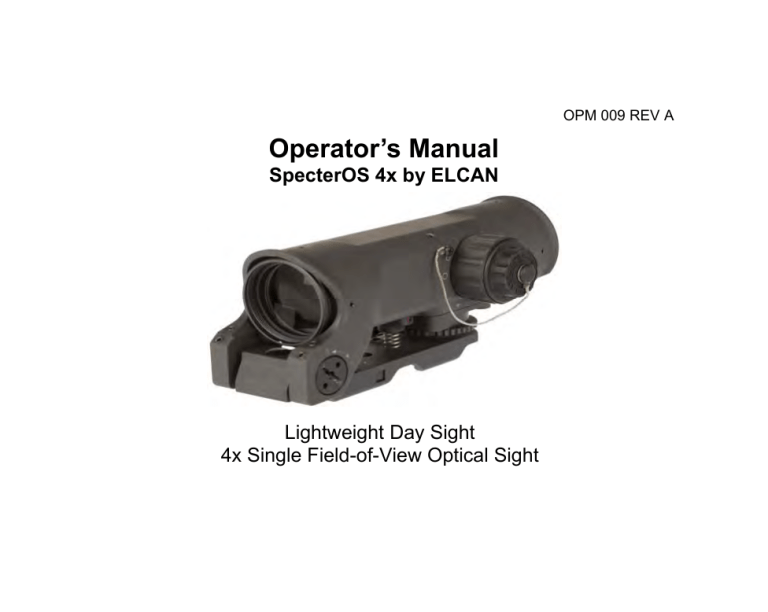 Operator`s Manual Operator`s Manual