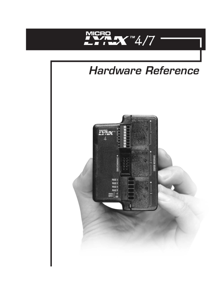 Hardware Reference - Schneider Electric Motion USA Hardware Reference - Schneider Electric Motion USA