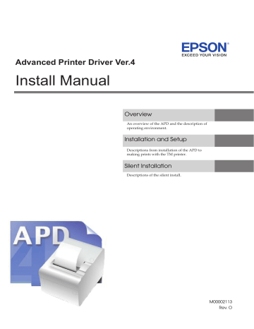 Advanced Printer Driver Ver.4.15 | Manualzz Advanced Printer Driver Ver.4.15 | Manualzz