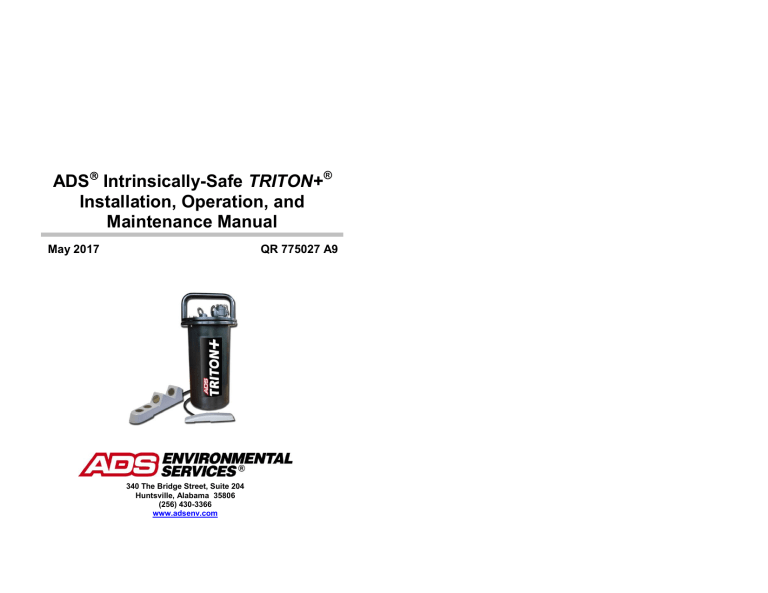 ADS TRITON+ Manual - ADS Environmental Services ADS TRITON+ Manual - ADS Environmental Services