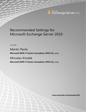 Installation of Exchange Server 2010 2. Installation of Exchange Server 2010 2.