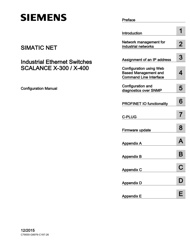 scalance x-300 / x-400 - Industry Support Siemens scalance x-300 / x-400 - Industry Support Siemens