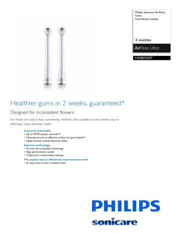 HX8032/07 Philips Interdental nozzles HX8032/07 Philips Interdental nozzles