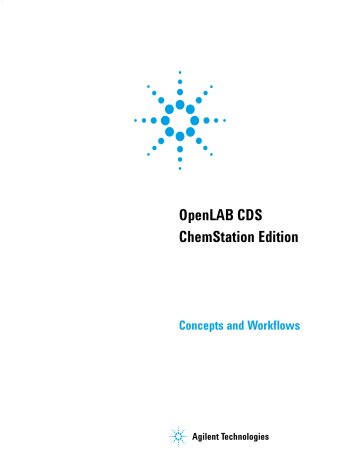 Agilent Openlab Cds Chemstation Edition Concepts And Workflows Manualzz