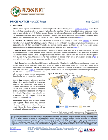 PRICE WATCH May 2017 Prices June 30, 2017 PRICE WATCH May 2017 Prices June 30, 2017