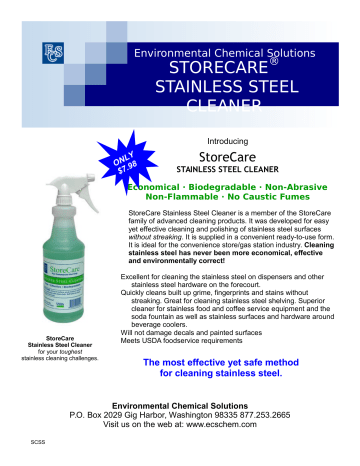 storecare stainless steel cleaner storecare stainless steel cleaner