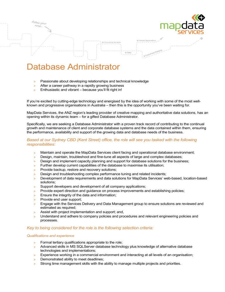 Database Administrator Database Administrator