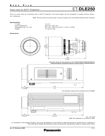 ET-DLE250 Spec File ET-DLE250 Spec File