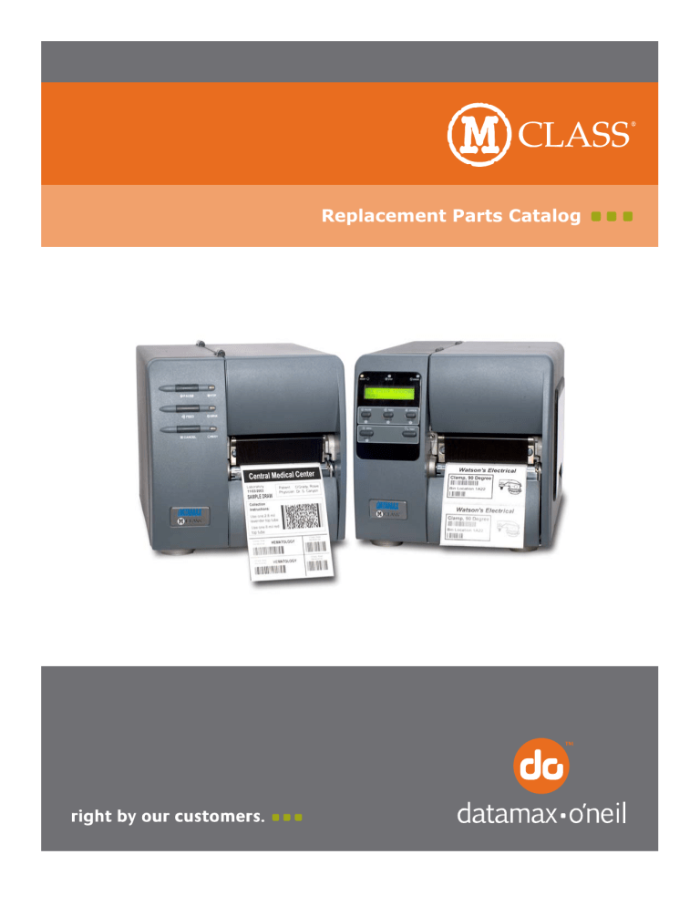 Replacement Parts Catalog Replacement Parts Catalog