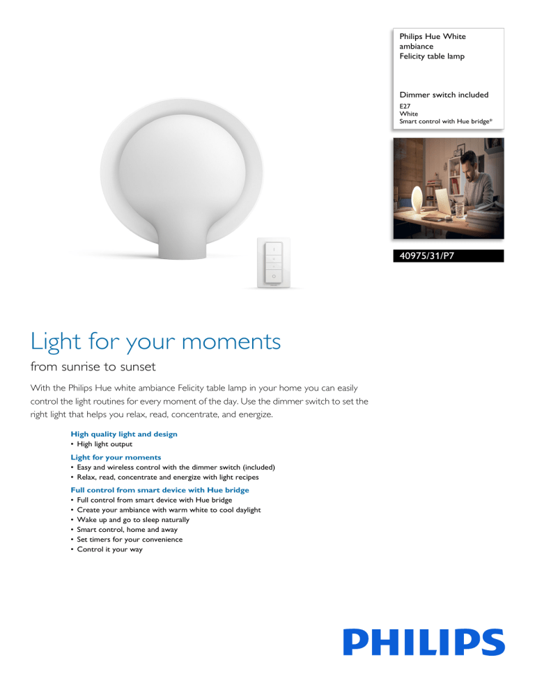 4097531P7 Philips Felicity table lamp 4097531P7 Philips Felicity table lamp