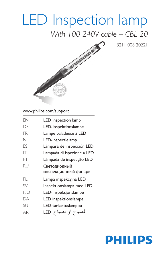 Philips LPL16X1 Operating instructions Philips LPL16X1 Operating instructions