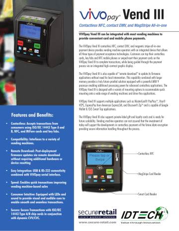 Vend III datasheet final.indd Vend III datasheet final.indd