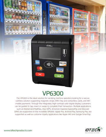 VP6300 - ID Tech VP6300 - ID Tech