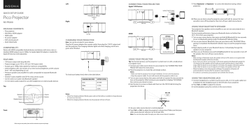 Insignia Pico-Projector NS-PR200 Troubleshooting and, NS-PR200 Instruction manual Insignia Pico-Projector NS-PR200 Troubleshooting and, NS-PR200 Instruction manual