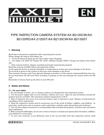 Axio MET AX-B2135ST manual | Manualzz Axio MET AX-B2135ST manual | Manualzz